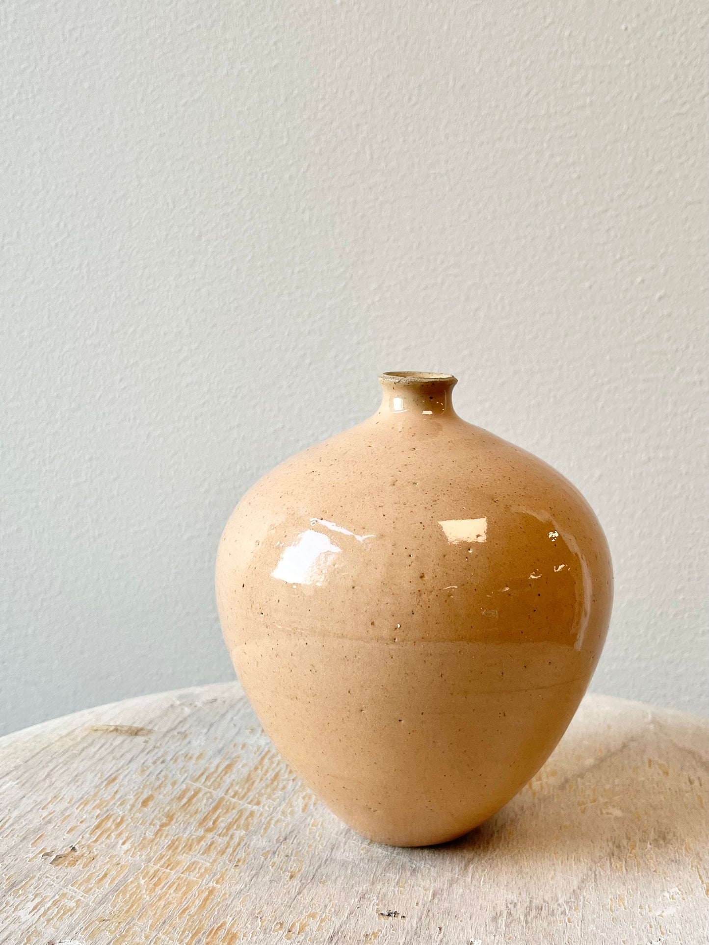 Aprikosfärgad liten bulle