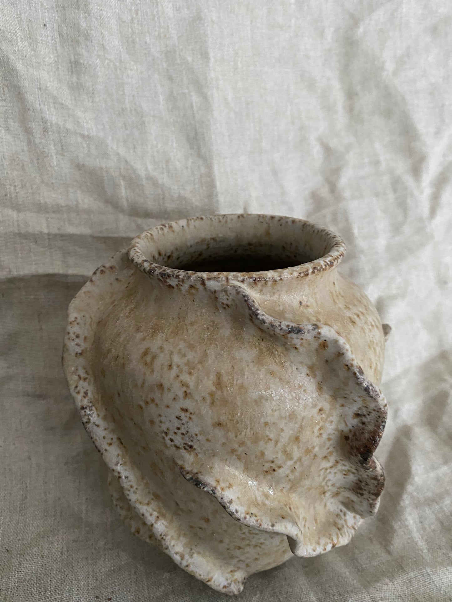Boly lamp with ash glaze