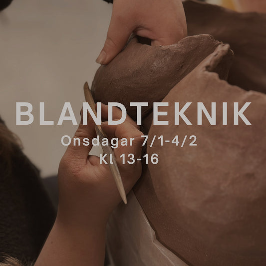 Keramikkurs Onsdagar 13.00-16.00 start 7/1